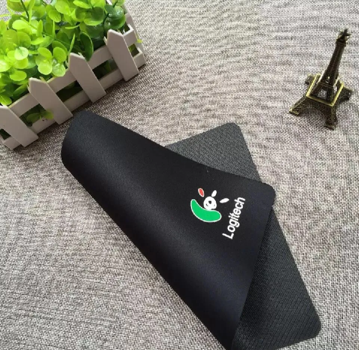 LOGITECH MOUSE PAD, Best Mouse Pad for Gaming, Home & Office Use – Anti-Slip Natural Rubber Base – Black Color with Logitech Logo