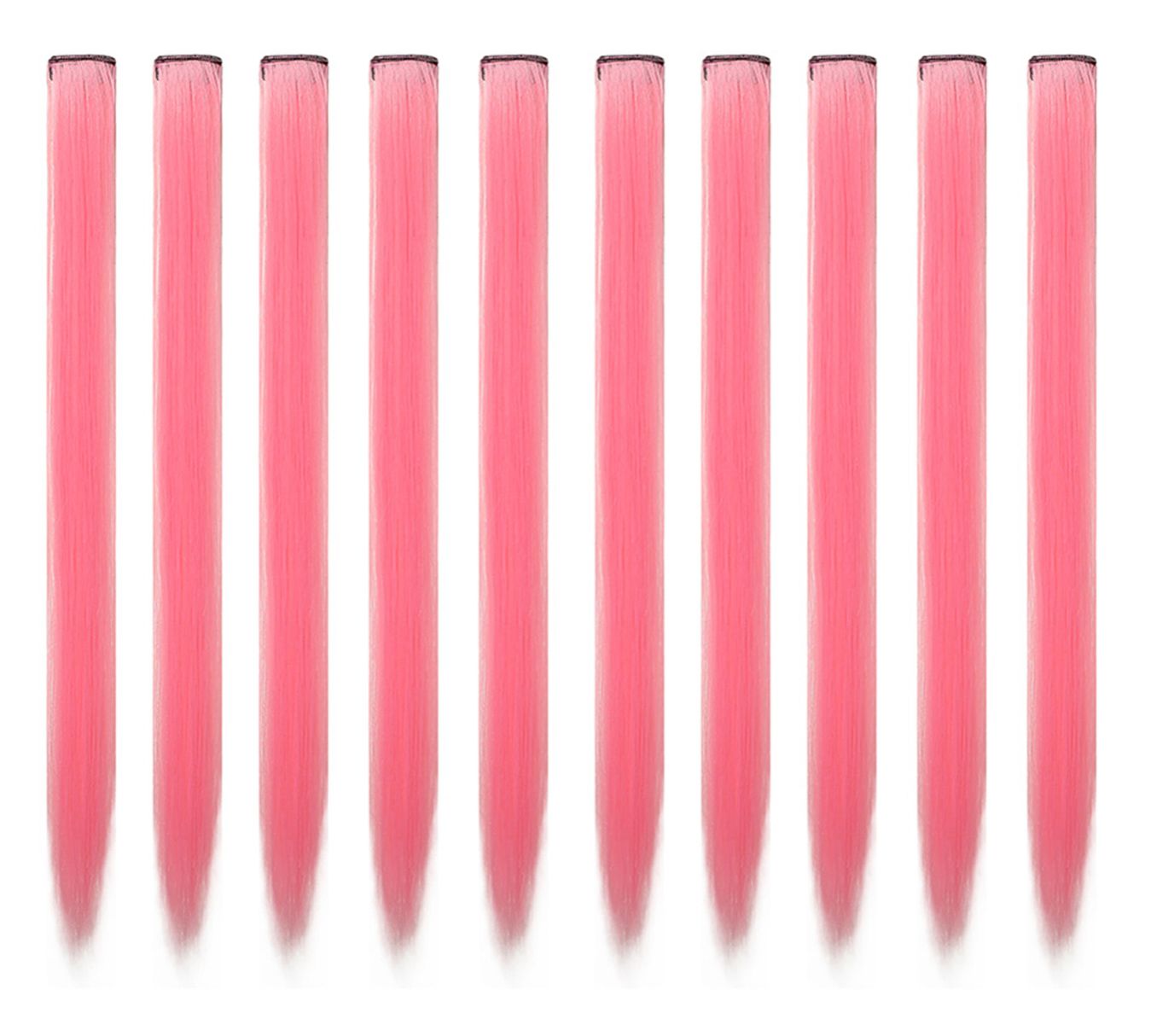 Baby Pink Single Clip Hair Extension For Girls