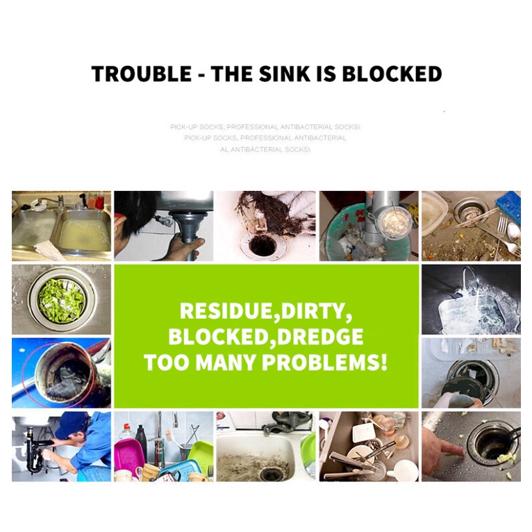 100/30 Pcs Kitchen Sink Filter Bag Disposable Use AntiClogging Elastic