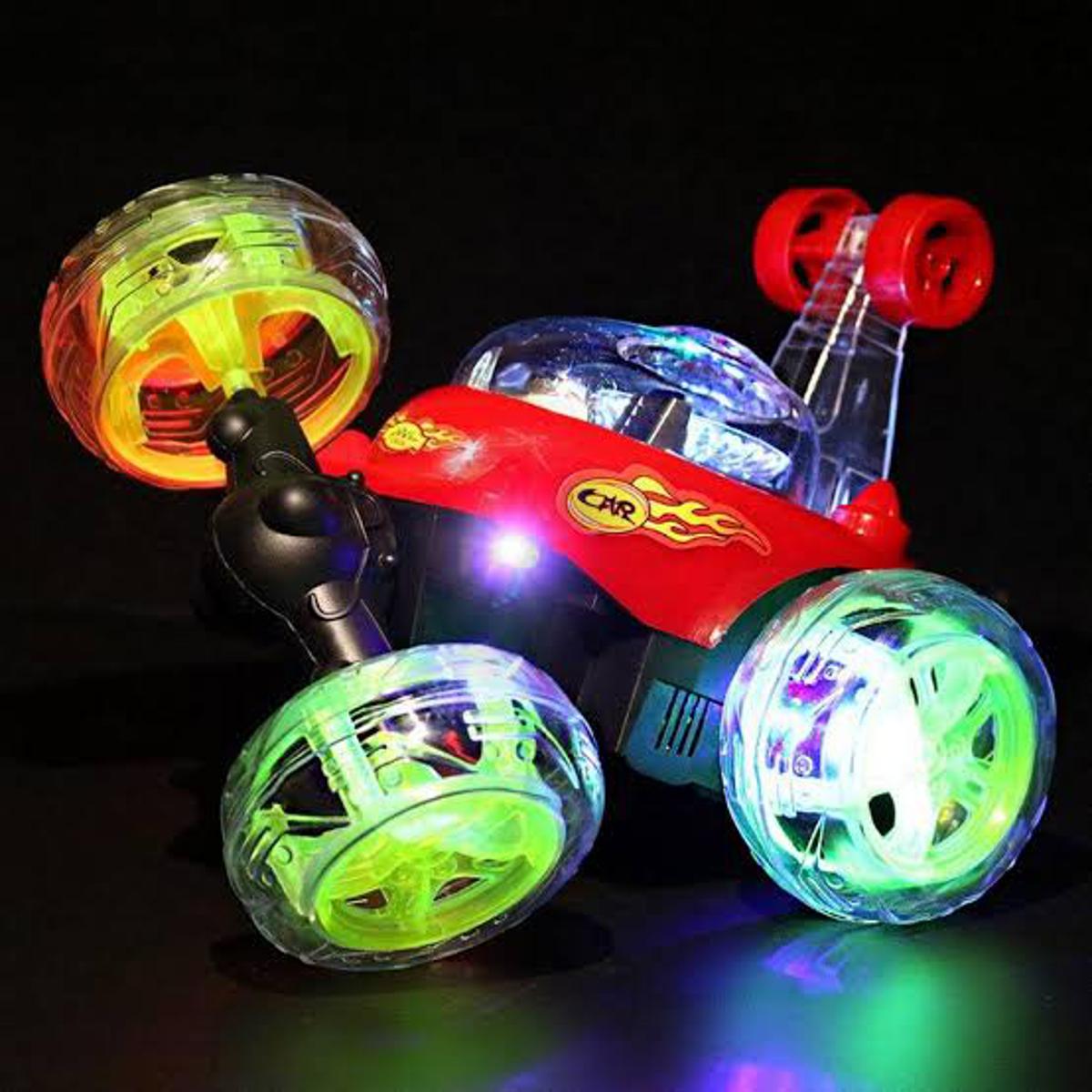 R/C Stunt Car-Rechargable-360 degree rotate-With Lights & Music.
