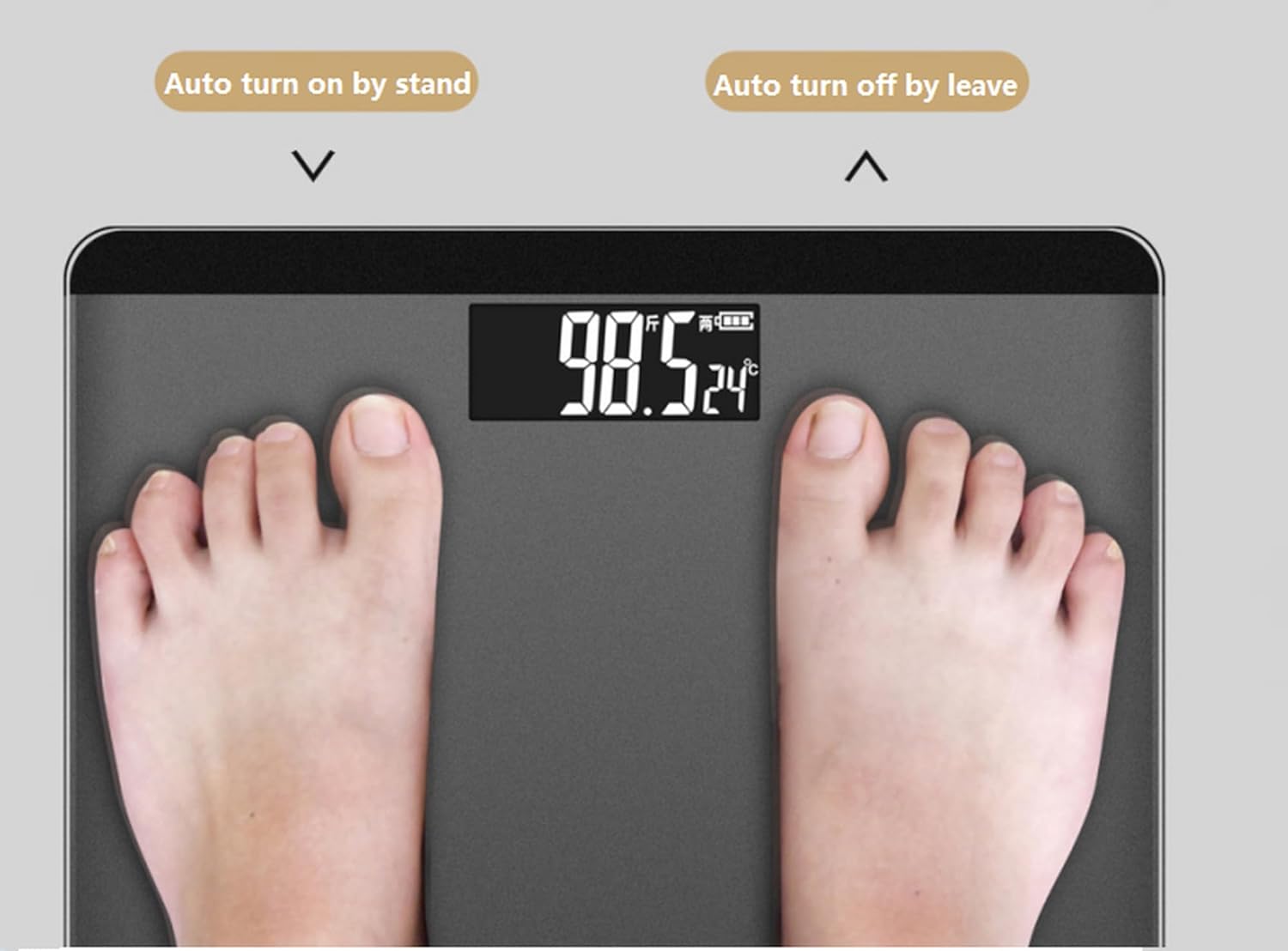 Upto 180kg iScale Weight Machine - Digital Heavy Duty Electronic Weighing Scale with Dual LED Display - Heavy Electric Weight Machine With Durable Steel Quality - For Home & Personal Use - Black/Golden/Pink/Silver