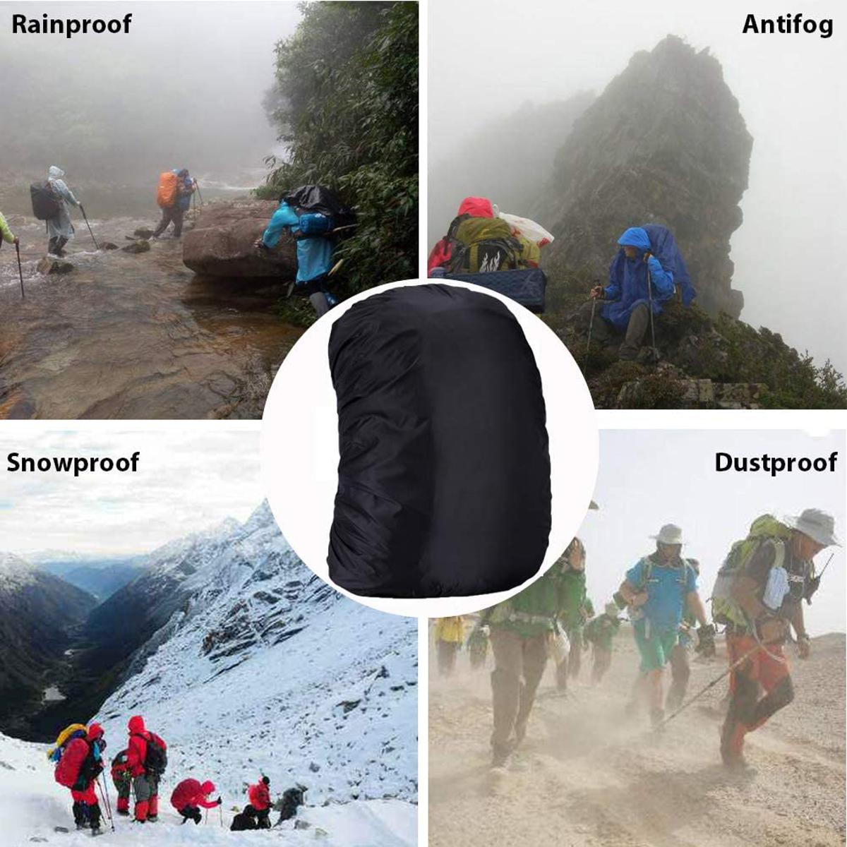 Bag Cover For Rain Waterproof Backpack with Reinforced Inner Layer for, Hiking, Traveling, Biki