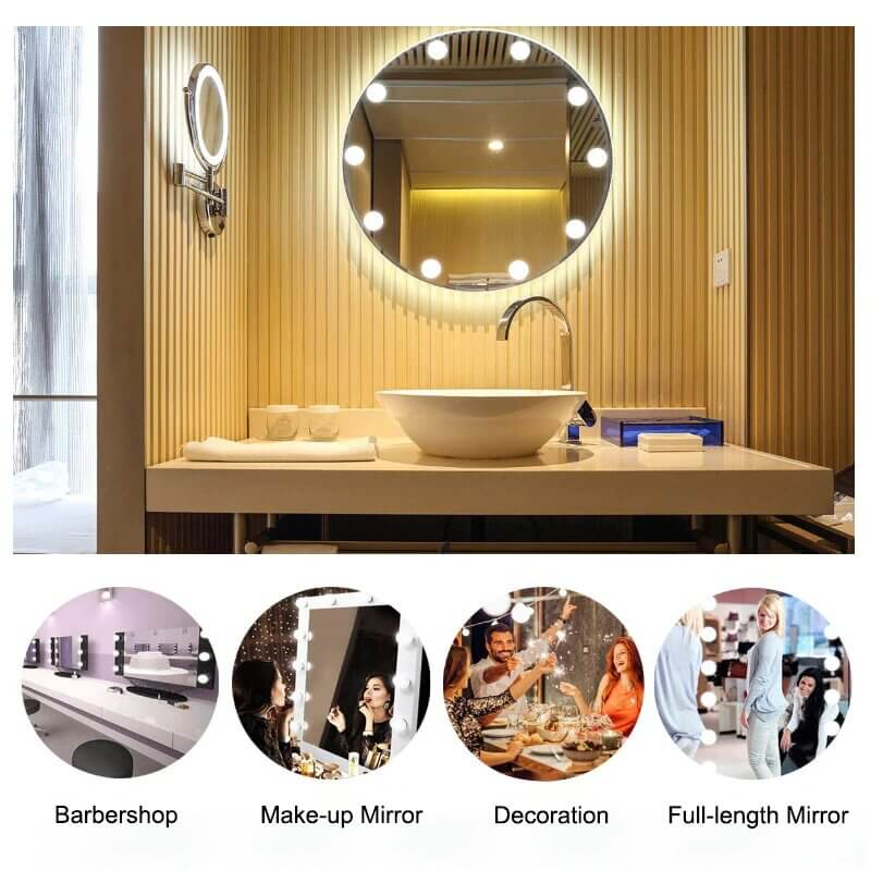 LED Mirror Lights Make Up Vanity Mirror Light with 10 Light for Makeup Dressing Table | Ecartmax