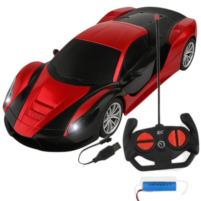 High-Speed Rechargeable RC Racing Car for Kids – Remote Control Drift & Speed Car with LED Lights | USB Chargeable / Battery Operated Toy Vehicle for Boys & Girls | Durable Indoor & Outdoor Racing Toy | Perfect Gift for Children
