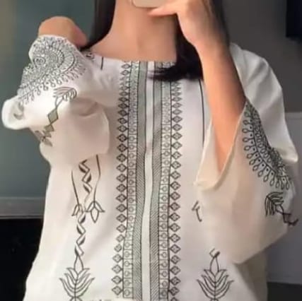 Circular Flower Stitiched  Dress