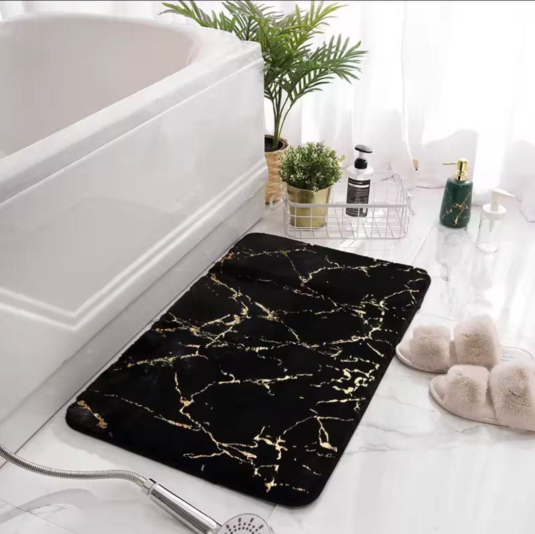 Memory Foam Bath Mat Cobblestone Bathroom Rugs Super Water Absorbent Bath Mats for Bathroom Machine Washable Bath Rugs 40X60CM