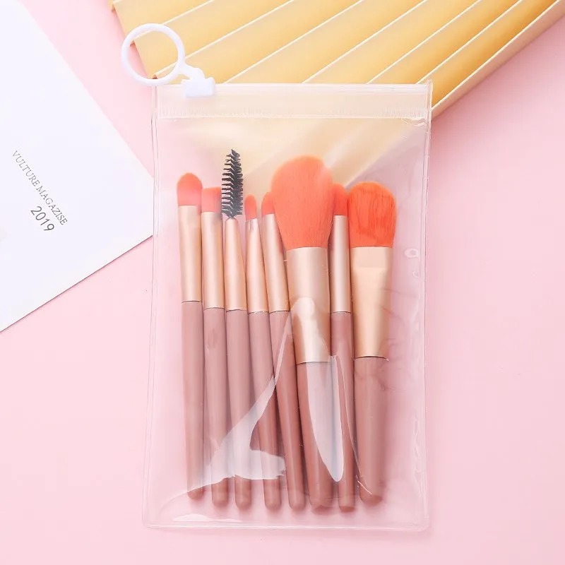 8 Pcs Mini Makeup Brush Set – Soft Bristles, Travel-Friendly, Professional Beauty Tools Kit