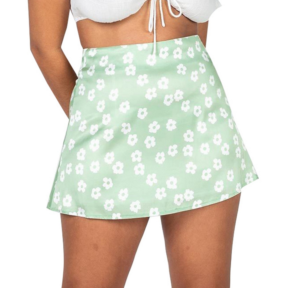 short satin skirts