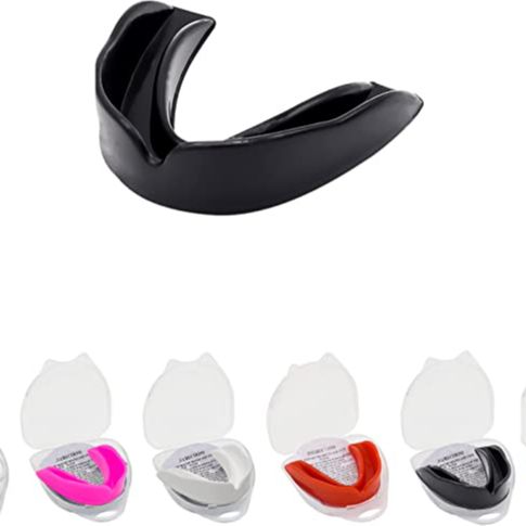 Mouth Guard Black Senior, Sports Mouth Guard for Football, Basketball, Hockey, MMA, Boxing, Jiu Jitsu, Adult & Youth Mouth Guard Ultrathin Minimalist Pro Mouthguard