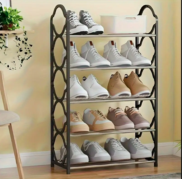 Sabeeha Traders Presenting the  4,5,6 Layer Shoe Rack Multifunctional Book Rack Accessories Rack for Home and Office Durable Non Breakable Shoe Organizer Stainless Steel Layer Shoe Rack Easy Assembly