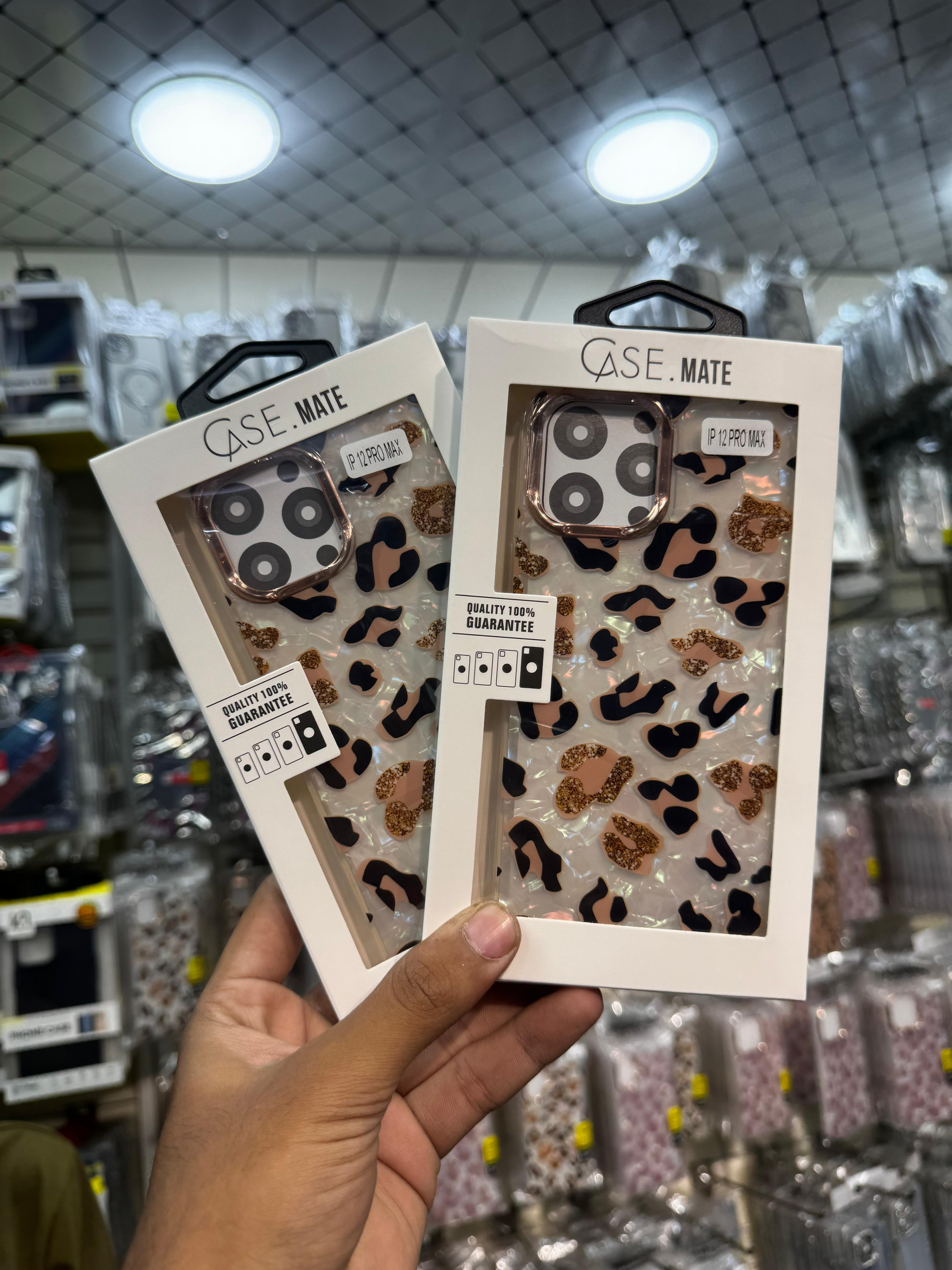 Caseit Cheetah Luxe – Premium Glitter Leopard Pearl Case | Luxury Wild Print Shockproof Designer Back Cover For 11 / 12 / 13 / 14 / 15 / 16 / 17 Series & Samsung S24 Ultra / S25 Ultra / S26 Ultra