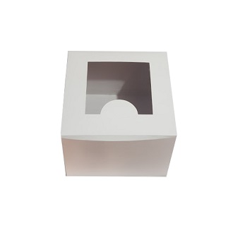White Window Cake Box 10×10 , 8 Inch Height /pack Of 10