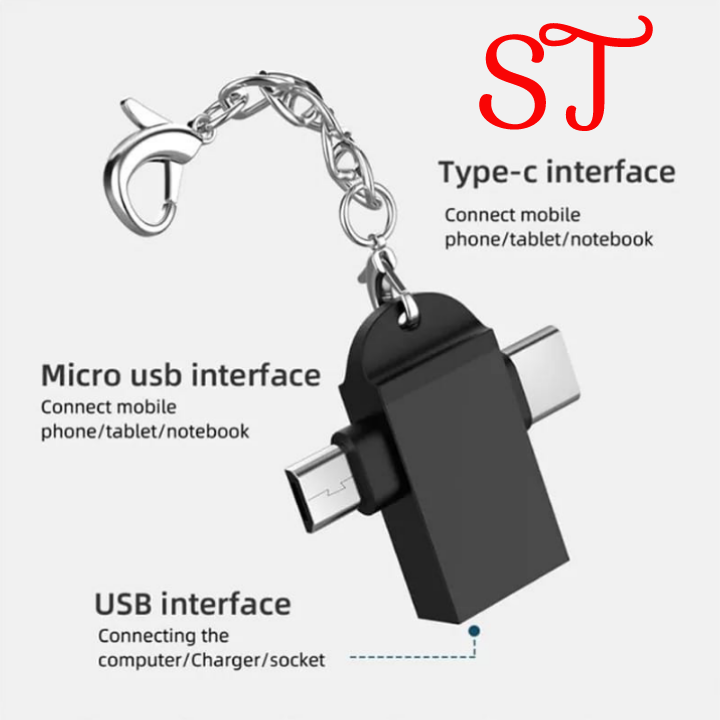 OTG 3.0 Adapter (2 in 1) USB 3.0, Micro USB, USB C