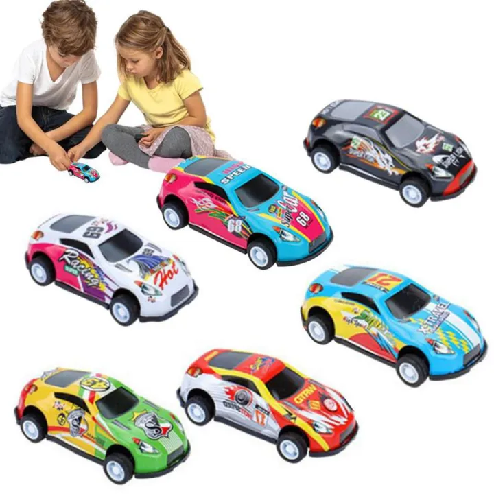 6 Pcs - Pull Back Alloy Metal Cars Toys Set For Kids - PullBack Vehicles Car Toy - Die-cast Model Baby Toy - Toynix