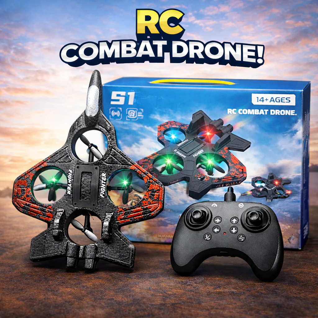 RC Combat Aircraft Drone S1 | Remote Control Flying Fighter Jet Toy |