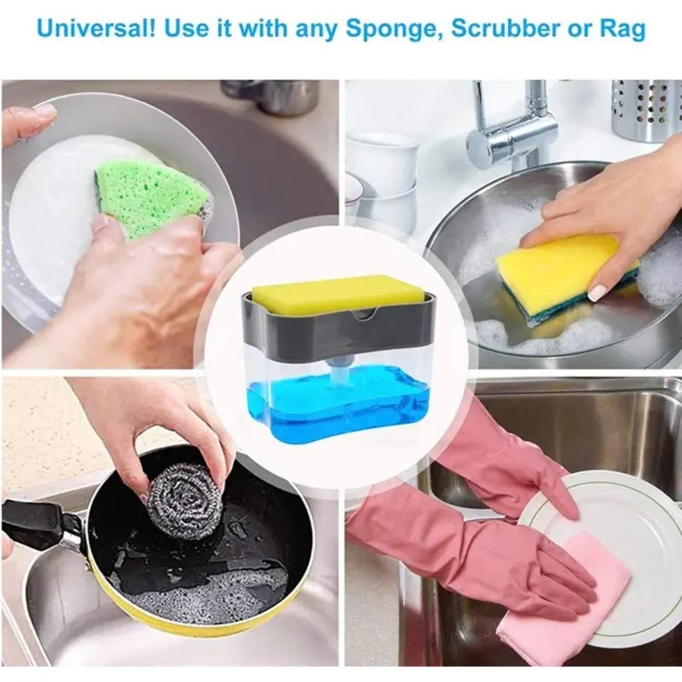 Buy liquid soap dispensersScrubbing Liquid Detergent Dispenser
