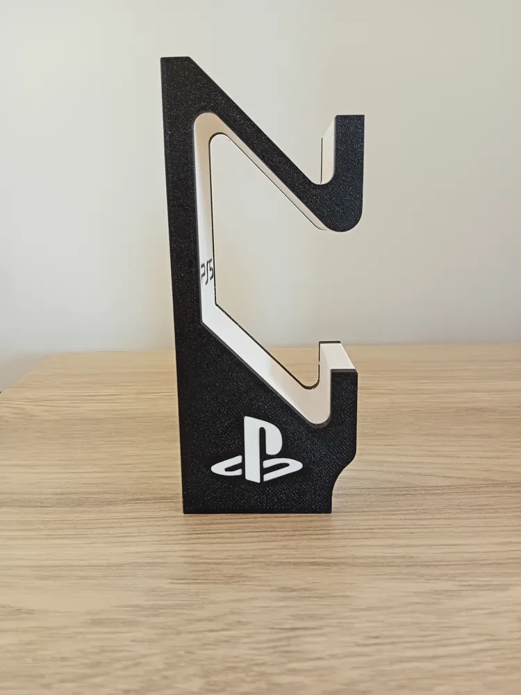 Dual PS5 Controller Holder – PlayStation 5 Gamepad Stand, Modern Desktop Organizer for 2 PS5 Controllers, Durable Space-Saving Gaming Accessory Display Dock for Gamer Setup, Home & Entertainment Room