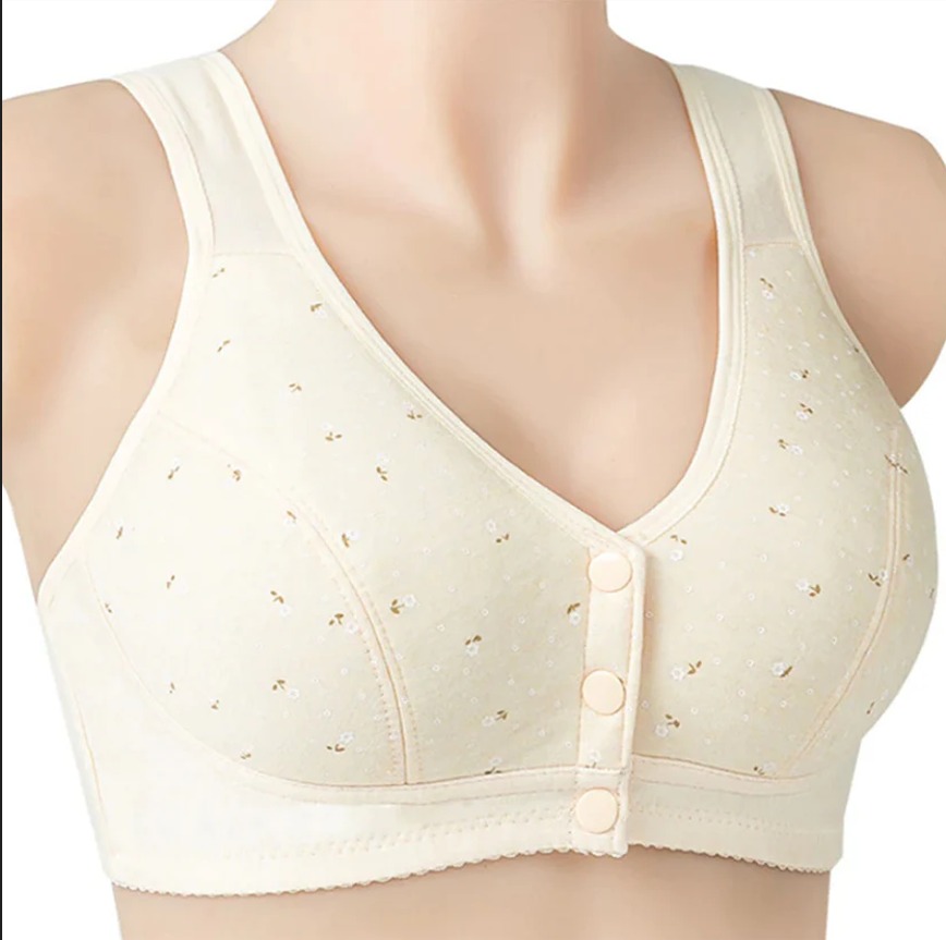Front Open Breastfeeding Bra - Cotton, Non-Wired | Plus Sizes Maternity & Nursing Bra