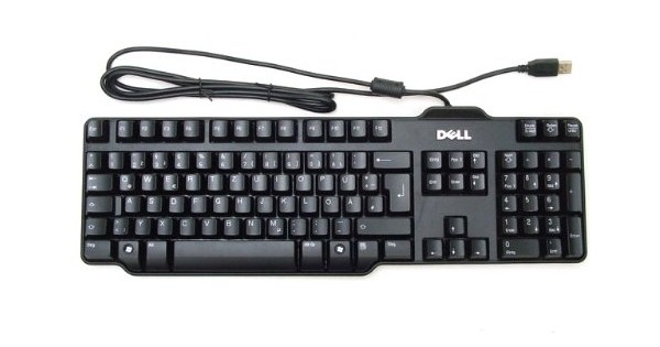 Dell Keyboard Full-Size USB Wired - Spill-Resistant Design, Quiet Typing, 104 Keys  Premium Box Packaging