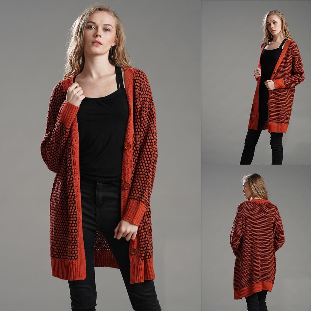 long printed cardigan