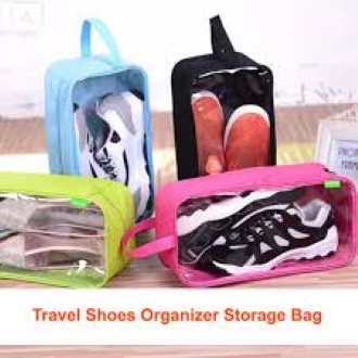 Portable Shoe Organizer Bag Waterproof Travel Shoe Storage Bag With Compartments Multiple Color