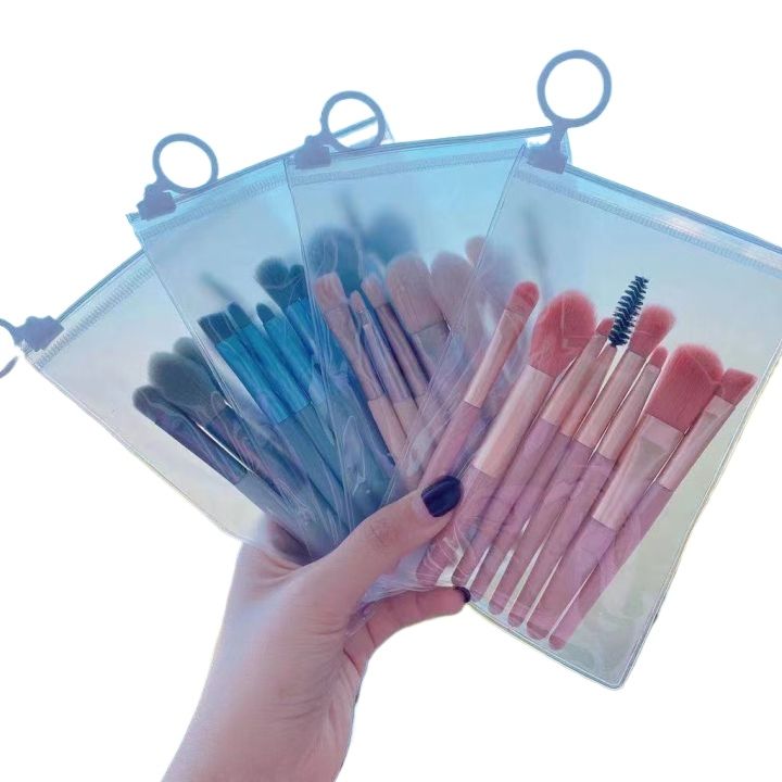8 Pcs Makeup Brush Set Portable Eyelash Brush Set Makeup Brush Eyeshadow Blush Soft Foundation Blending Concealer Makeup Brushes and Tools