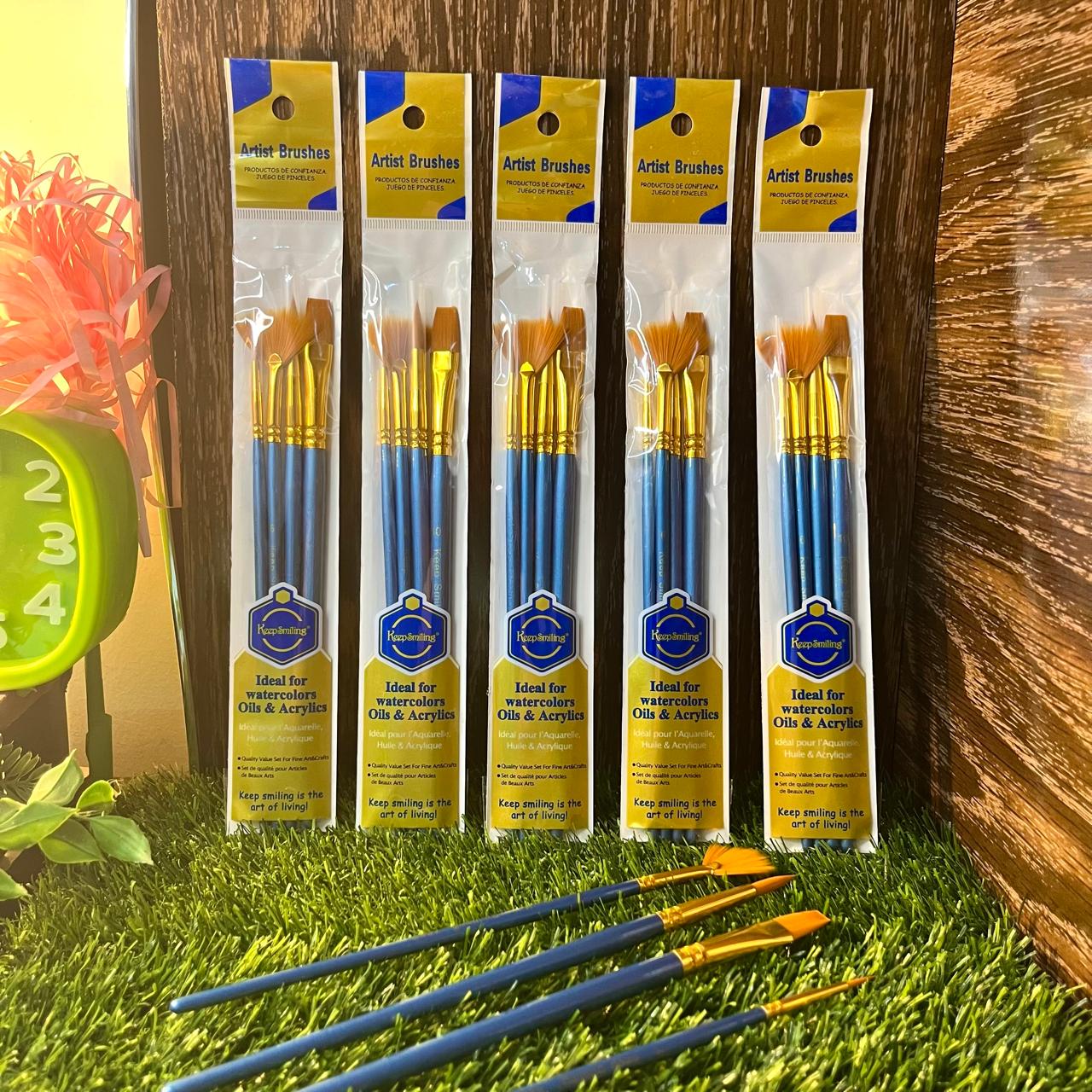 KEEP SMILING Pack of 4 Multi Shapes High Quality Nylon Professional