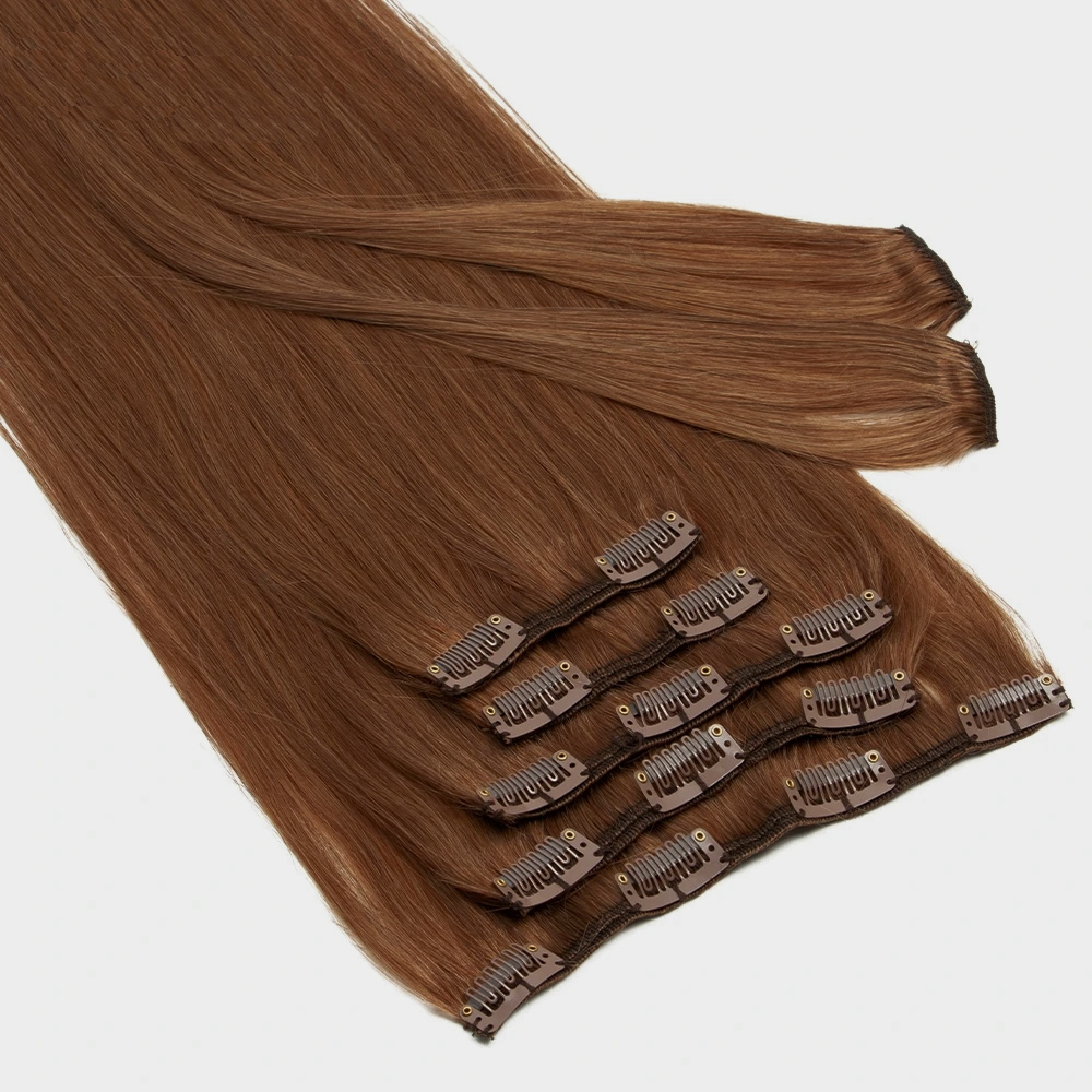 7 pcs Hair Extension For Girls Synthetic  28 inchs Clip on Blond Color
