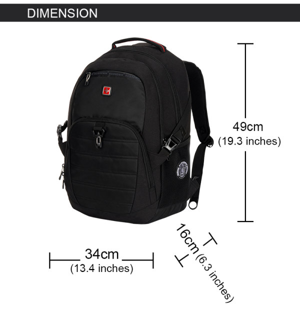 Original Suissewin Backpack 15.6 SN9900 Bags black