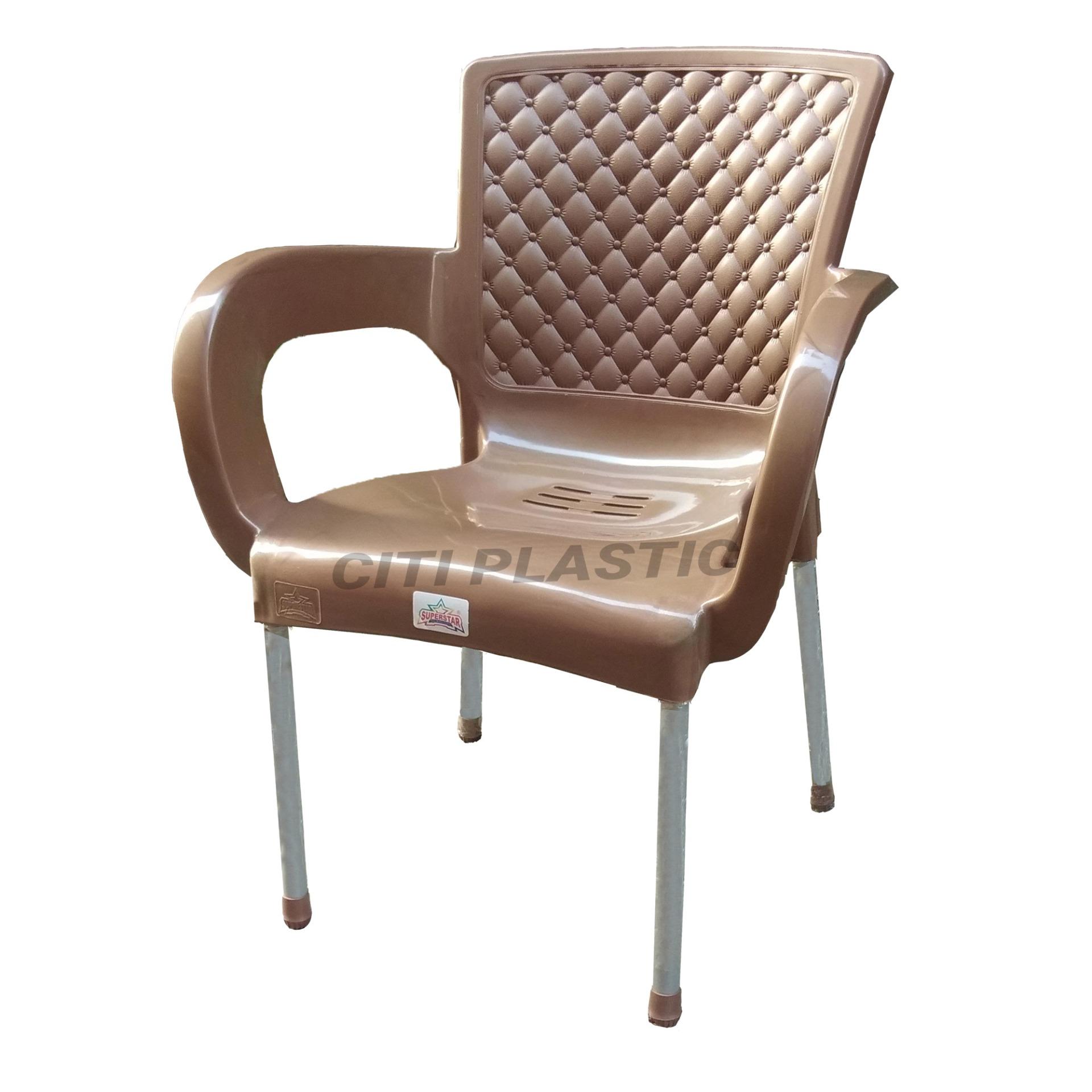 Plastic Chair With Steel Legs Plastic Chair Indoor/outdoor Chair- Golden