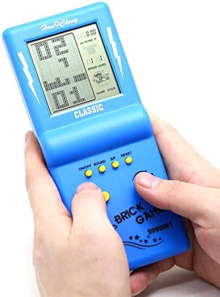 9999-in-1 Classic Brick Game Console for Kids – Retro Handheld Video Gaming Device with Multiple Built-in Games | Portable Mini Gaming Player for Boys & Girls | Fun Educational Pocket Game Console (Pack of 1, Random Color, Prints May Vary)