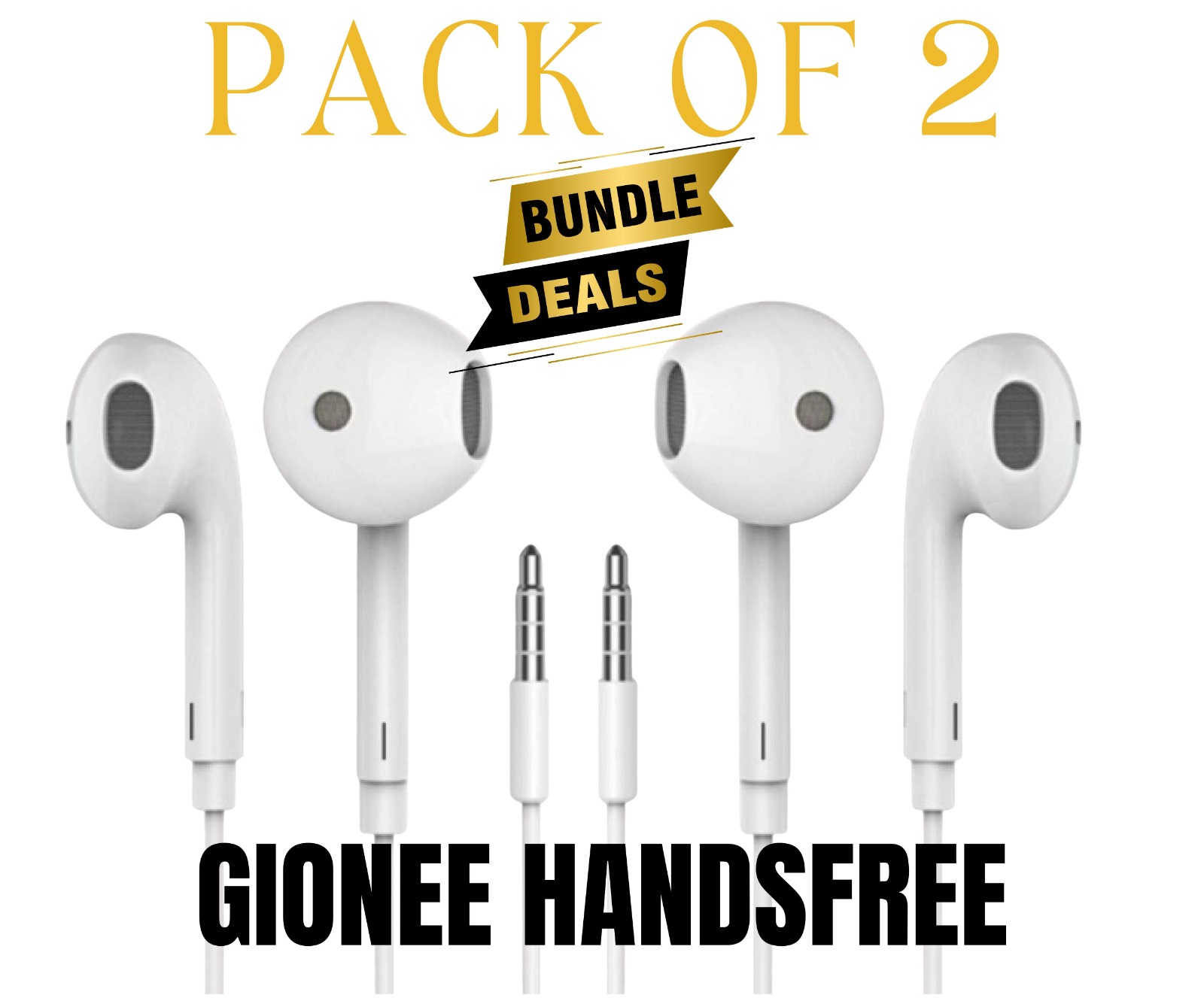 Handfree, Gionee 100% Original Handsfree, Wired Earbuds, Stereo Sound Handsfree for Mobile, In-Ear Headphones with Microphone and Volume Control, High Quality Deep Base Noise Cancellation Gaming Earphones, Compatible with 3.55mm Interface price in Pakistan