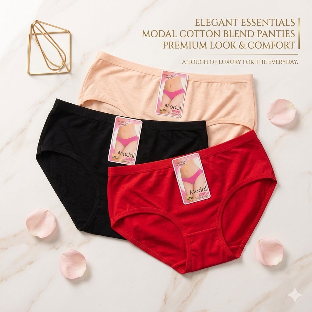 Pack of 2 Women Girls Cotton Panties | Soft Comfortable Underwear | Daily Wear | M–8XXL
