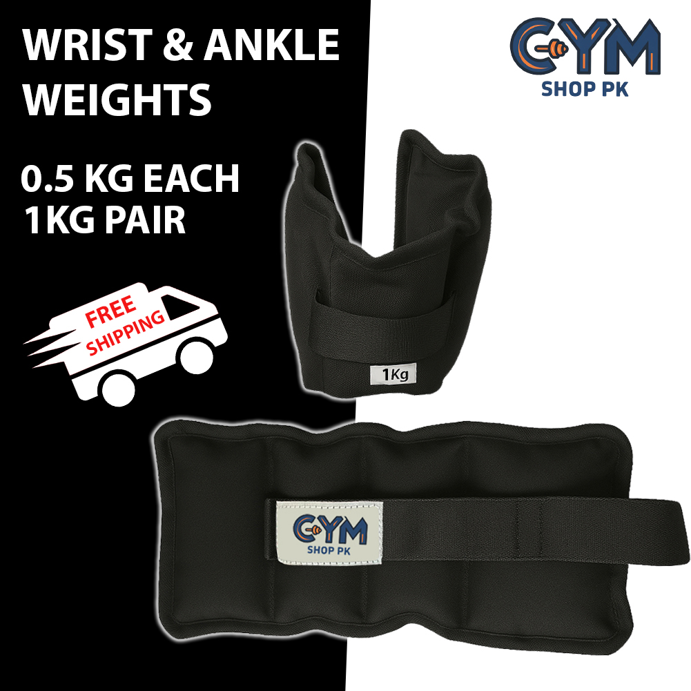 weight lifting ankle weights 1kg for Fitness, Running, Walking, Gym & Home Workouts By GYM SHOP PK