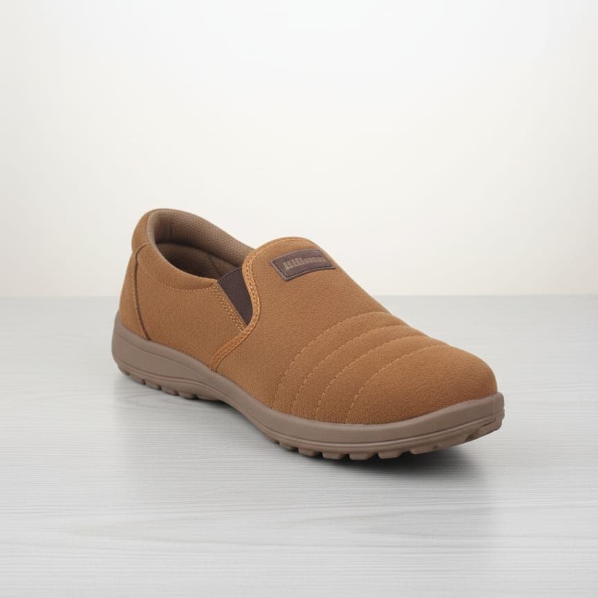 Men’s Comfortable Slip-On Casual Shoes – Soft Fabric & Lightweight Sole