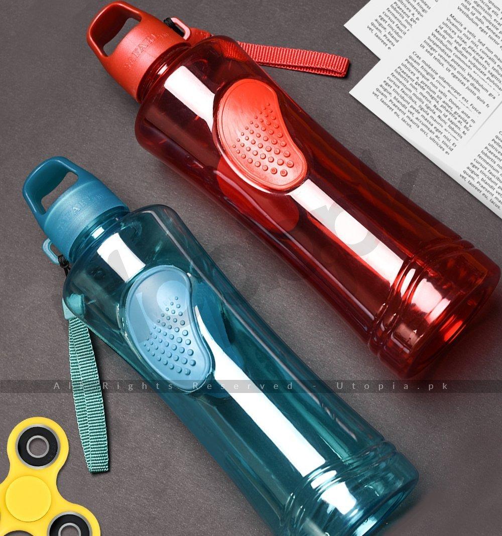 Water Bottle With Easy Grip 800ml Unbreakable Plastic(pack Of 2)