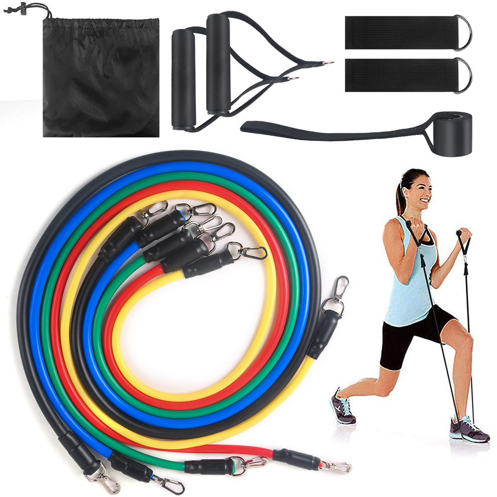 Resistance Bands Set for Exercise & Fitness | Durable Loop Bands for Yoga, Pilates, Strength Training, & Rehabilitation | Multi-Level Resistance | Home & Gym Workout Equipment