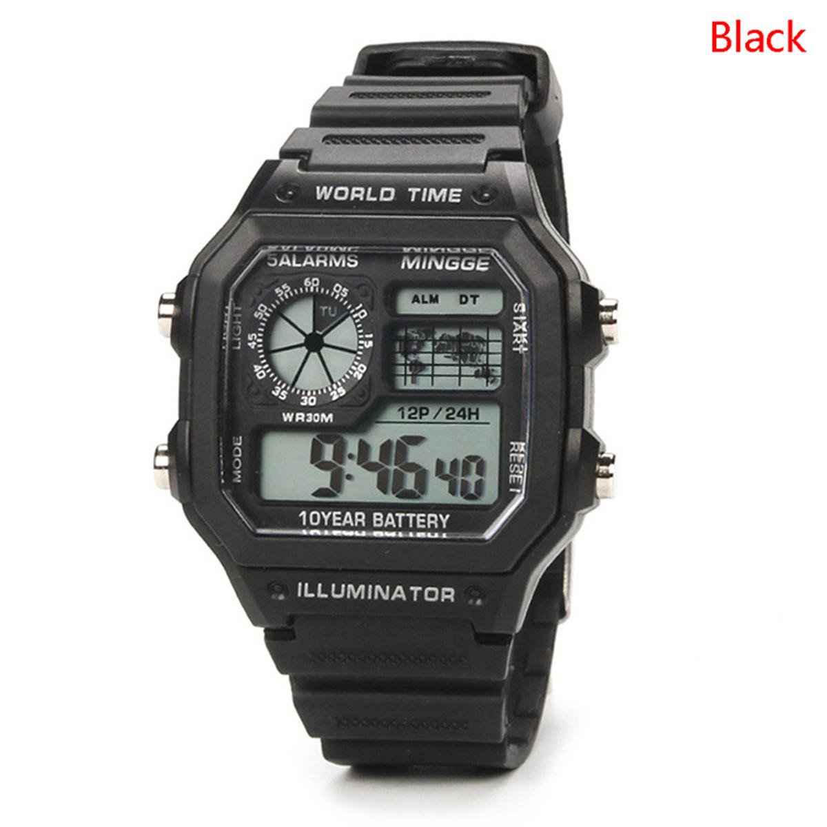 Digital Sports Luminous Waterproof Slim Watch