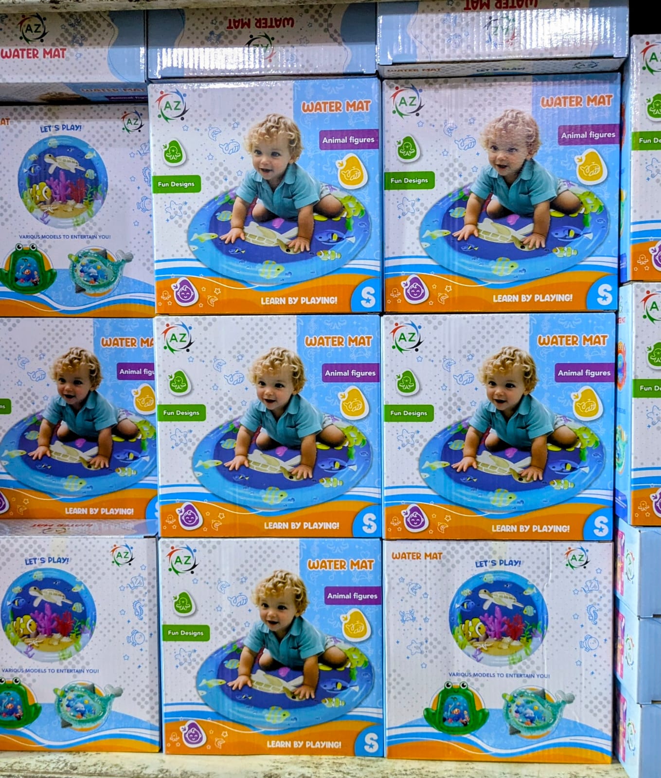 Inflatable Baby Water Play Mat – Tummy Time Activity Mat for Infants, Underwater Sea World Design, Leak Proof Sensory Toy for Newborns 0-12 Months , Inflatable Baby Water Play Mat - Tummy Time Sensory Toy for Infants & Toddlers