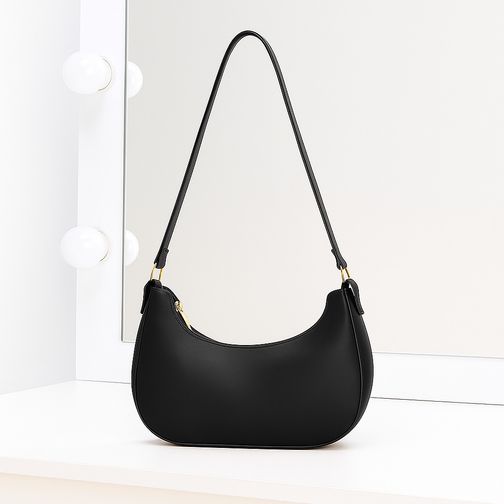 Stylish Riva Shoulder Bag for Women - PU Leather Underarm Handbag - Casual and Formal Ladies Bag - Fashionable Lightweight Handbag for Daily Use & Special Occasions