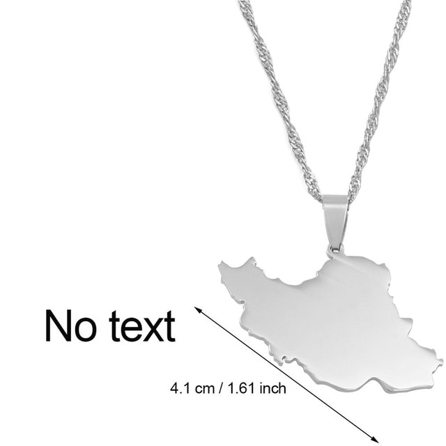 Iran-Map Pendant Necklace Trendy Silver/Gold Color Iran-Country Territory  Necklace Unisex Women Men Neck Chain : Amazon.ca: Clothing, Shoes &  Accessories