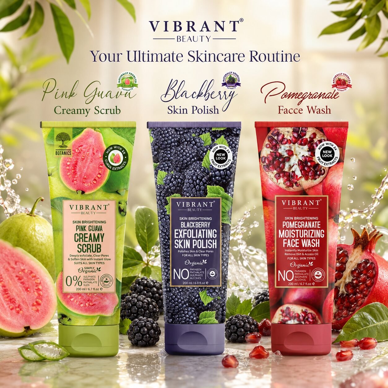 Vibrant Beauty Ultimate Skincare Routine (Pack of 3) | Personal Care Set