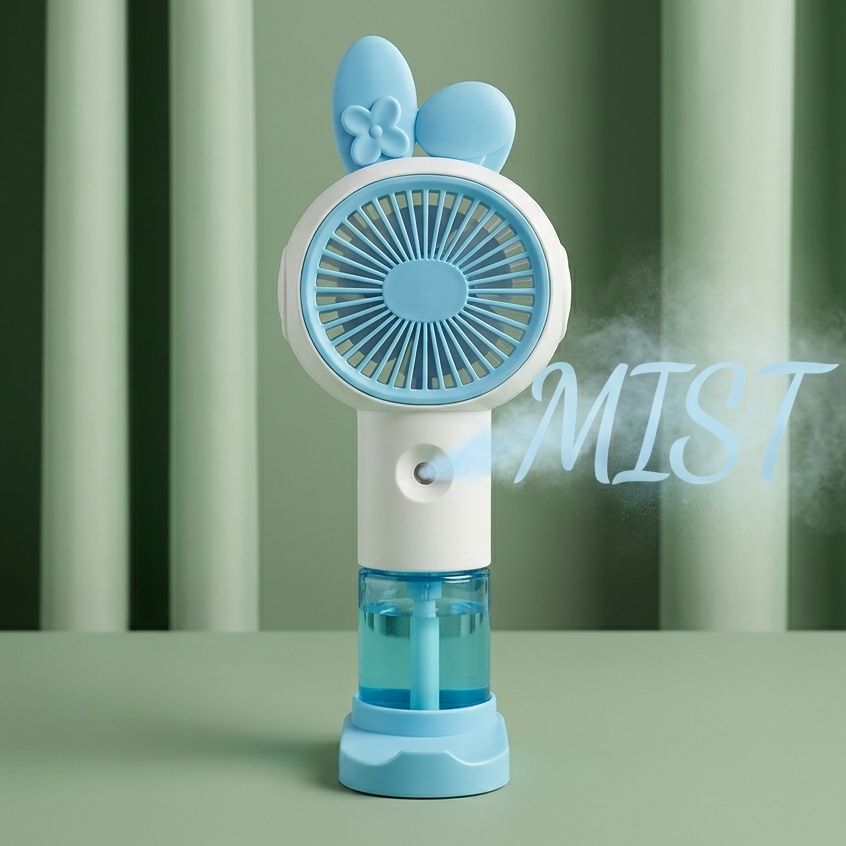 Premium Portable Hand Fan Collection - Rechargeable USB Desktop & Handheld Mini Fans for Home Office Travel