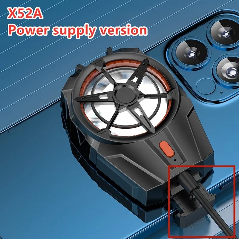 X52A Wired Universal Mini Cooling Fan For Mobile - Portable Adjustable Gamepad Holder Heat Sink Radiator | PUBG FREEFIRE Gamepad Accessories