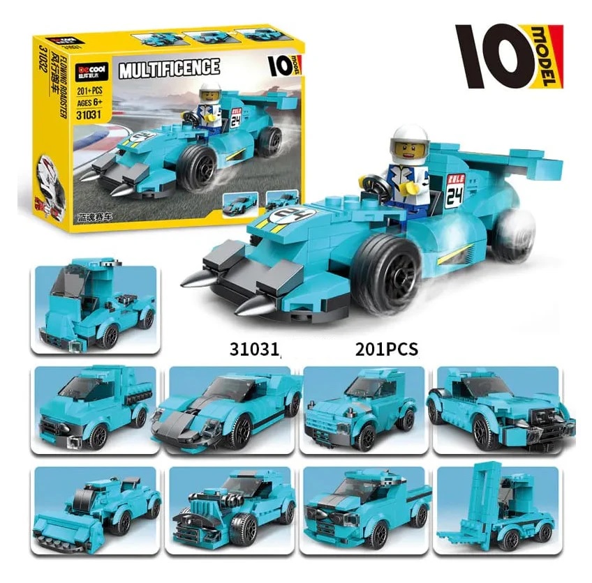 Lego Building Blocks Multificence Thunder Racing Vehicle 10 Model Lego Sets For Kids Educational DIY Toys Creative Mind Lego Blocks For Kids