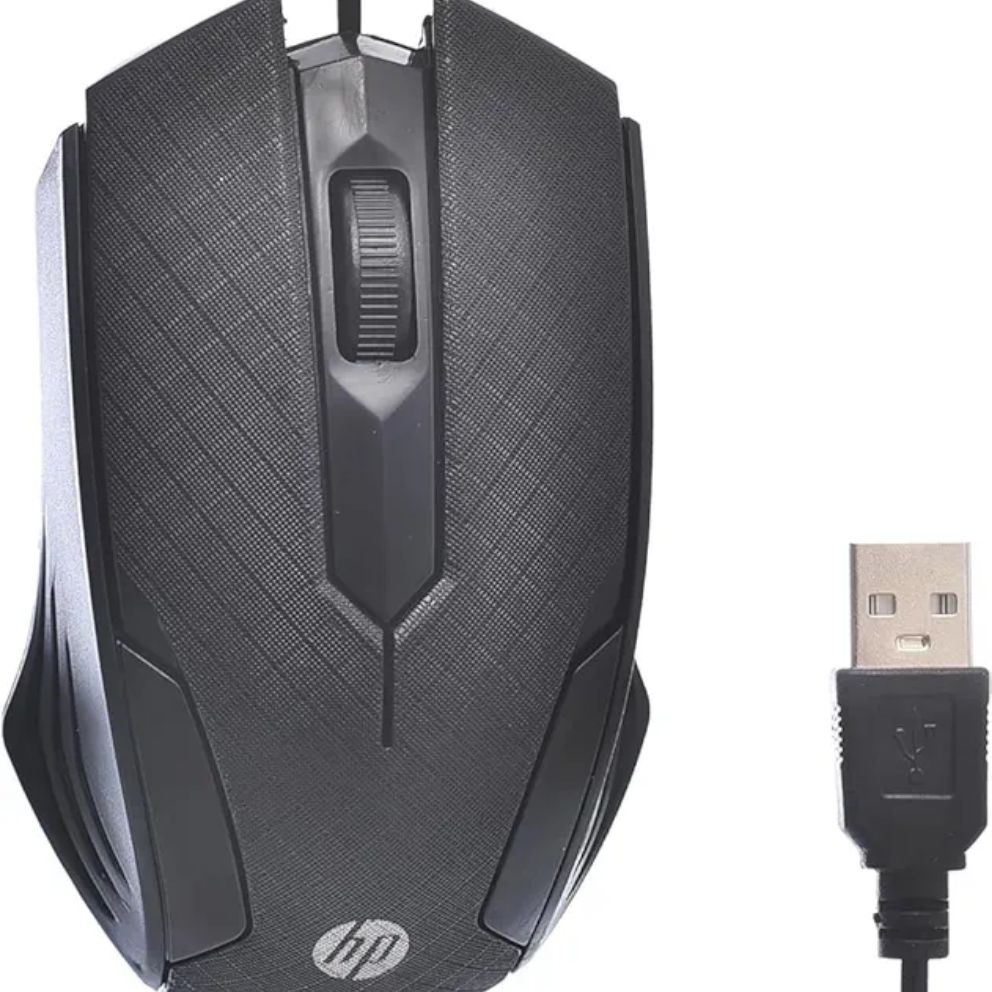 Wired optical Mouse Black Hp X-550 X7 Wired computer laptop mouse 1600DPI X7