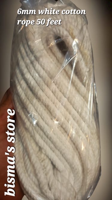 cotton rope heavy duty for multi purposes white rope  in defrent length