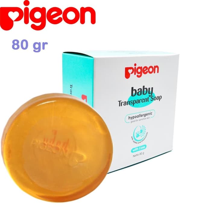pigeon baby transparent soap