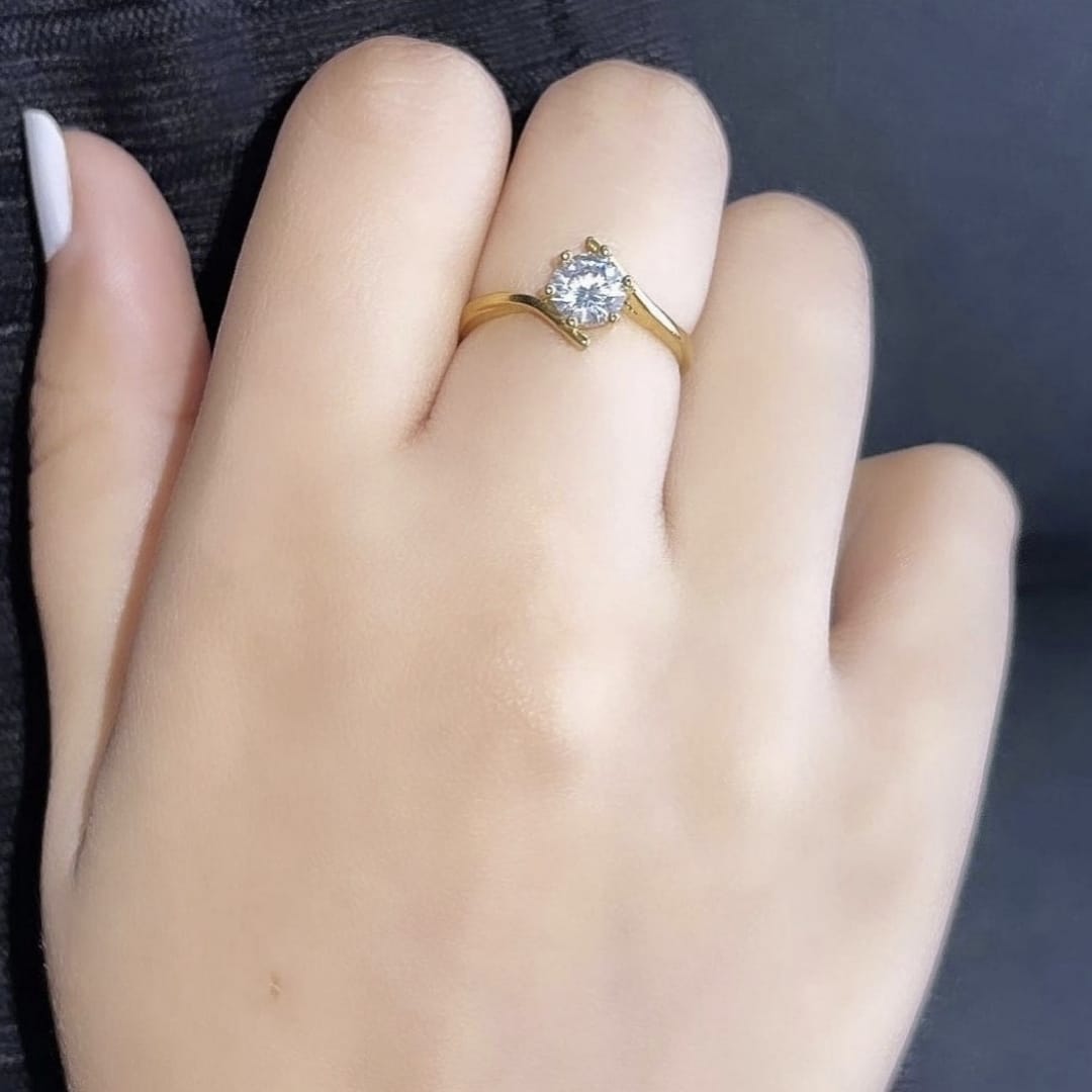 Diamond Ring Stainless Steel Ring For Girl & Woman