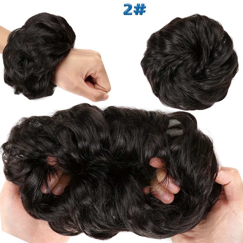 New Arrival Synthetic Bun Poni Extensions Messy Scrunchies Hair Care Pieces for Women